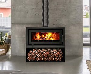 The simple elegance and sleek lines of the Celestial Freestander represents the best in contemporary wood heating.